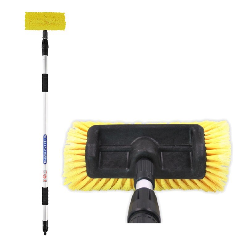 IWH brosse de lavage télescopique auto, 970-1650 mm extensible, aluminium, 250 mm large